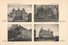 Tafel 156 Barock : Albendorf Wallfahrts-Kirche ; Schweidnitz Friedenskirche ; Liegnitz Rathaus ; Nickrisch Ol Herrenhaus