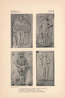 Tafel 227 Bildnisse : Dr Oswald Winkler in Breslau Magdalenenkirche ; Johannes Posadowsky in Constadt ; Christoph von Talkenberg in Löwenberg ; Lassel von Hoberg in Schönau Niederkirche