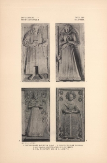 Tafel 229 Bildnisse : Pastor Georg Bucher in Ohlau ; Susanna Bucher in Ohlau ; Magdalena Schaffgotsch in Löwenberg ; Anna Margareta Bockin in Liegnitz
