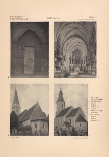 Tafel 3 Mittelalter : Mollwitz Westportal ; Giesmannsdorf Kreis Bunzlau ; Jauer Kath. Pfarrkirche ; Friedersdorf Kreis Görlitz