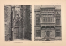 Tafel 29 Mittelalter : Striegau Westportal ; Breslau Rathaus Mittelerker