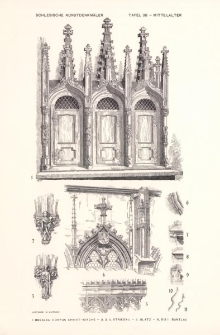 Tafel 38 Mittelalter : Breslau Corpus Christi-Kirche ; Striegau ; Glatz ; Bunzlau
