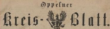 Oppelner Kreisblatt, 1892