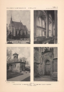 Tafel 43 Mittelalter : G&ouml;rlitz: Frauenkirche, Heiliges Grab, Peterskirche gegen s&uuml;dwest, Nicolaikirche