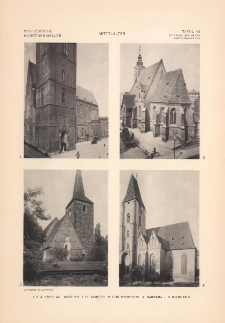 Tafel 45 Mittelalter : Breslau Kirchen: Elisabeth, Christophori, Barbara ; Niebusch