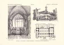 Tafel 49 Mittelalter : Breslau Rathaus: Mittelerker, Oberer Grundriss, Stadthaus (altes Leinwandhaus)