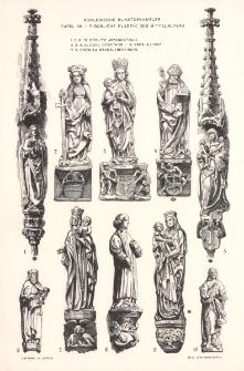 Tafel 56 Figürliche Plastik des Mittelalters : Görlitz Annenkapelle ; Glogau Oderthor ; Breslau Dom ; Breslau Magdalenenkirche