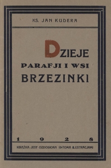 Dzieje parafji i wsi Brzezinki