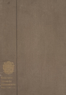 Bilderwerk schlesischer Kunstdenkmäler : Inhaltsverzeichnis der Mappe II. Mittelalter
