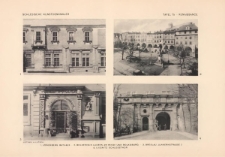 Tafel 75 Renaissance : Löwenberg Rathaus ; Bolkenhain Lauben am Ringe und Bolkoburg ; Breslau Junkernstrasse 2 ; Liegnitz Schlossthor