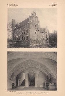 Tafel 81 Renaissance : Wohnwitz ; Alt-Sch&ouml;nau Flurhalle des Schlosses