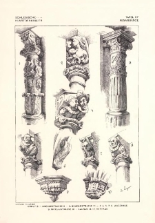 Tafel 97 Renaissance : Görlitz: Brüderstrasse 8, Brüderstrasse 10, Wagehaus, Nicolaistrasse 10 ; Lauban: Rathaus