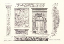 Tafel 102 Renaissance : Brieg Ev. Pfarrkirche ; Breslau Stadthaus ; Oppeln K. Pfarrkirche ; Breslau Elisabethkirche ; Liegnitz Frauenstrasse 23 ; Leobsch&uuml;tz Kath. Kirche