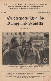 Sudetendeutschlands Kampf und Heimkehr Nr.103