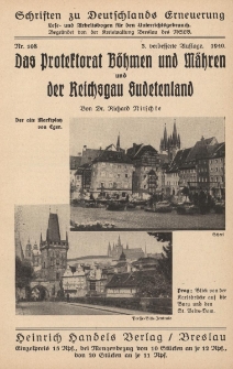 Das Protektorat Böhmen und Mähren und der Reichsgau Sudetenland Nr.108