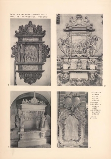 Tafel 118 Renaissance - Rococo : Kloster Leubus Evang. Pfarrkirche ; Ohlau ; Beuthen An Der Oder ; Breslau Barbarakirche