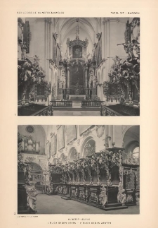 Tafel 127 Barock : Kloster Leubus: Blick gegen Osten, Blick gegen Westen