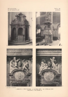 Tafel 129 Barock : Liegnitz K. Pfarrkirche ; Glogau Dom ; Breslau Dom Kurf&uuml;rstliche Kapelle