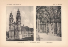 Tafel 137 Barock : Klosterkirche Gr&uuml;ssau: Hauptansicht, F&uuml;rstengruft