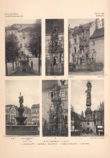 Tafel 150 Barock : Glatz Oberring ; Brieg ; Leobsch&uuml;tz ; Breslau Neumarkt, Ursulinerinnenturm ; Habelschwerdt ; Ratibor