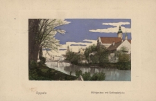 Oppeln : Mühlgraben mit Schlossbrücke