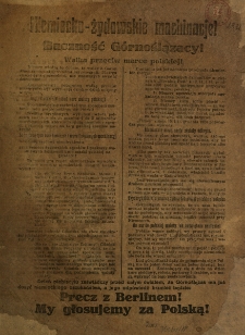 Niemiecko-żydowskie machinacje!