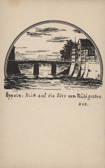 Oppeln : Blick auf die Oder vom M&uuml;hlgraben aus