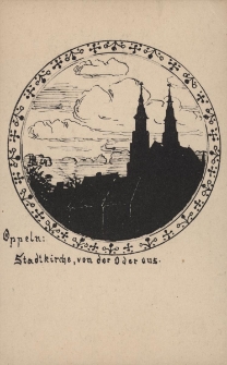 Oppeln : Stadtkirche von der Oder aus