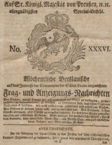 Wochentliche Breslauische und auf das Interesse der C mmerzien der Schlesischen Lande ...1803, II