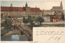 Breslau : Universitätsbrücke mit Universität