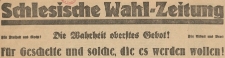 Schlesische Wahlzeitung, 1932, nr 5