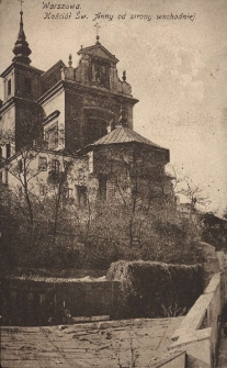 Warszawa : Kościół Św. Anny od strony wschodniej