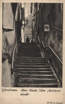 Warszawa : Stare Miasto. Ulica „Kamienne schodki”