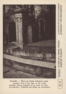 Warszawa przed wojną : Łazienki - Teatr na wyspie fragment sceny