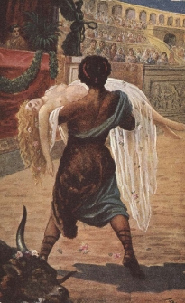 Quo Vadis : Ursus ratuje Lygię od okrutnej śmierci