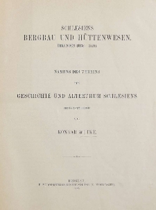 Bd.20. Schlesiens Bergbau und H&uuml;ttenwesen. Urkunden (1136-1528)