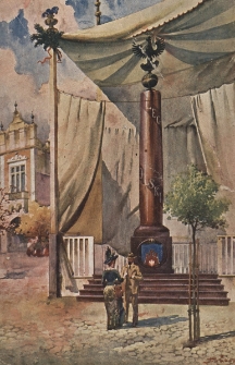 Kolumna legion&oacute;w na rynku w Krakowie