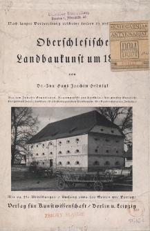 Oberschlesische Landbaukunst um 1800