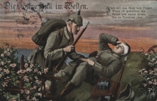 Die Sonne sank im Westen