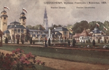 Częstochowa. Wystawa Przemysłu i Rolnictwa. 1909 : Pawilon Główny. Pawilon Szkolnictwa