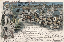 Gruss vom Leipziger Fischerstechen : gegr&uuml;ndet am 12. Mai 1714 von August den Starken