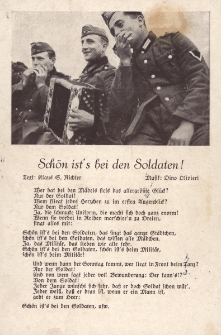 Schön ist's bei den Soldaten!