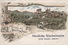 Gruss aus Ottmachau : Herzliche Glückwünsche zum neuen Jahre! Ottmachau vor 100 Jahren