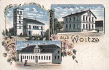 Gruss aus Woitz : Kirche, Post-Agentur, Gasthaus