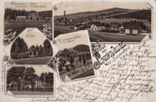 Gruss aus Schönwalde bei Ziegenhals : W. Hassmann und. Sohn Eisengießerei u. MaschinenFabrik, Schols, C. Lassmann's Gasthaus vorm A. Weidel, Gasthaus zur Erholung, Ernst Melcher