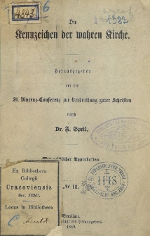 Die Kennzeichen der wahren Kirche