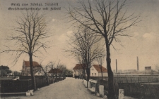 Gru&szlig; aus K&ouml;nigl. Neudorf : Groschowitzerstra&szlig;e mit Fabrik