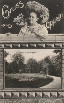 Gruss aus Oppeln : Partie im Schlossgarten