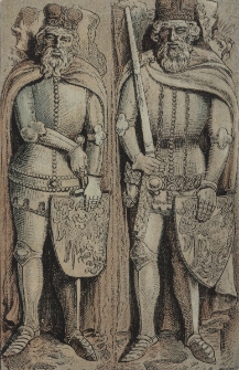 Oppeln : Denkmal der Piasten Bolko von Falkenberg (1313 bis 1370) und seines Bruders Bolko von Oppeln (1313 bis 1356) in der fr&uuml;heren Minoritenkirche