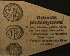 Odznaki plebiscytowe